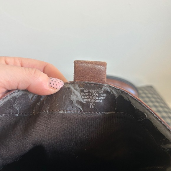 Vintage Nine West Leather Tall Riding Boots Brown Buckle Detail Women's Size 8M - Picture 7 of 9